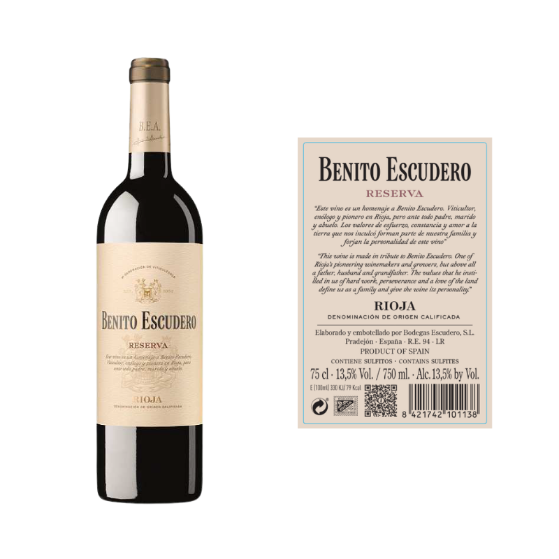 Benito escudero-tinto-reserva-rioja