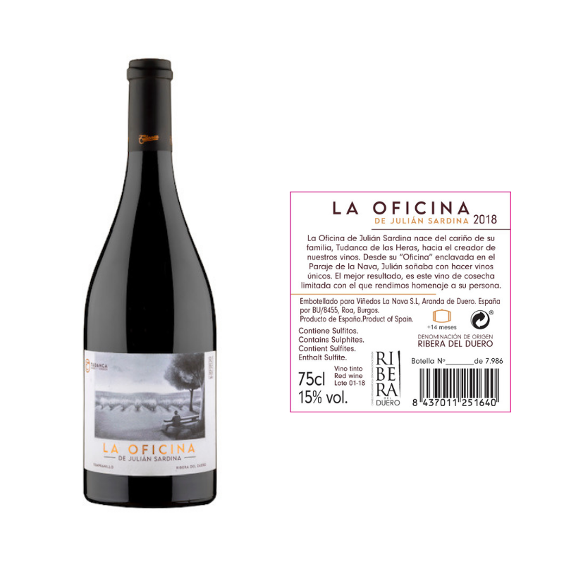 la oficina-julian sardina-tinto-ribera del duero la oficina-julian sardina-tinto-ribera del duero
